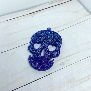 Sugar skull keychain or bag charm