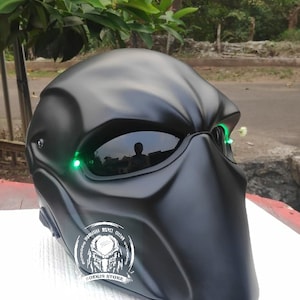 Deathstroke Helmet Character Black Chopper Bobber for motorcycle approved DOT & ECE
