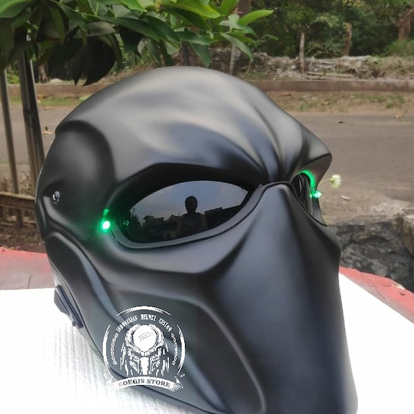 Deathstroke Helmet Character Black Chopper Bobber for motorcycle approved DOT & ECE