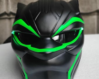 バイクヘルメット カスタム バットマン アーカム ナイト ブルー
