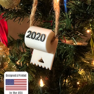 2020 Carta igienica Corona Ornamento natalizio, COVID-19 Regalo di Natale 2020, Regalo per papà, Regalo per mamma, Pandemia, COVID, Ornamenti divertenti