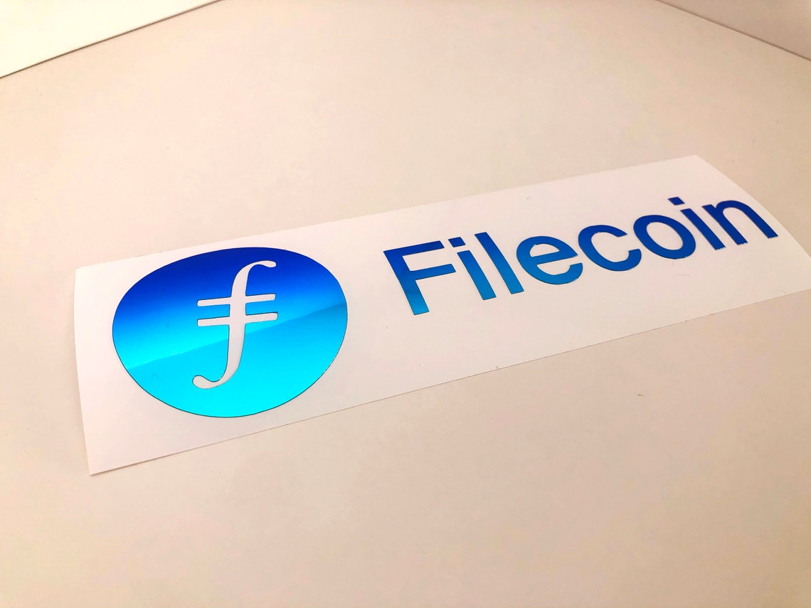 FIL Filecoin Crypto Cryptocurrency Wallet Decal Holographic | Etsy