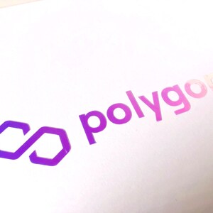 May include: A purple and white logo with the word "polygon" and an infinity symbol.