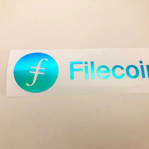 FIL Filecoin Crypto Cryptocurrency Wallet Decal Holographic | Etsy