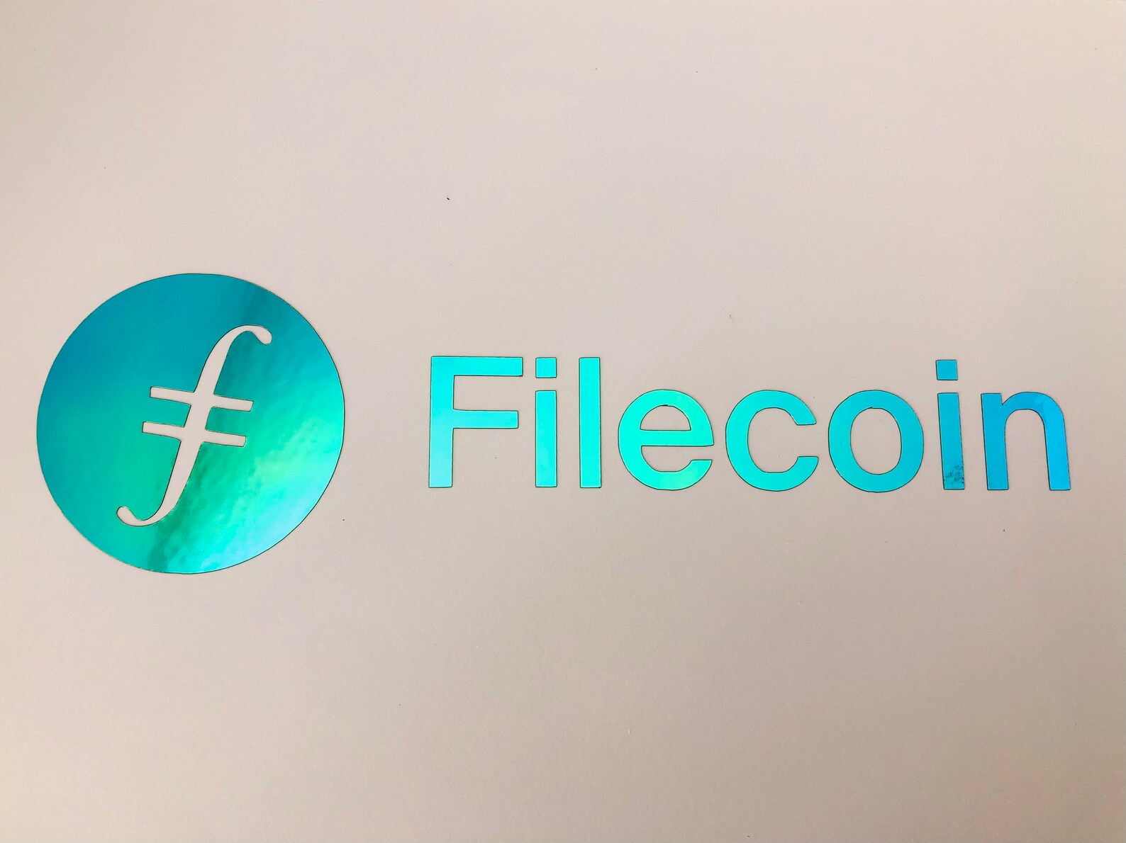 FIL Filecoin Crypto Cryptocurrency Wallet Decal Holographic Filecoin