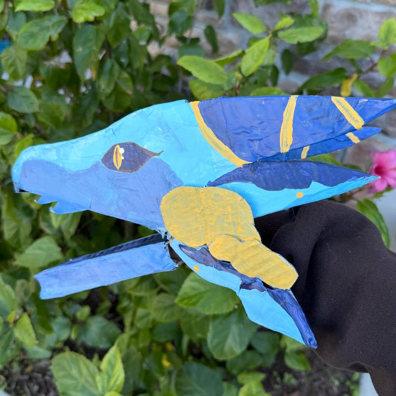 Hand Made Paper Dragon Puppet - Etsy