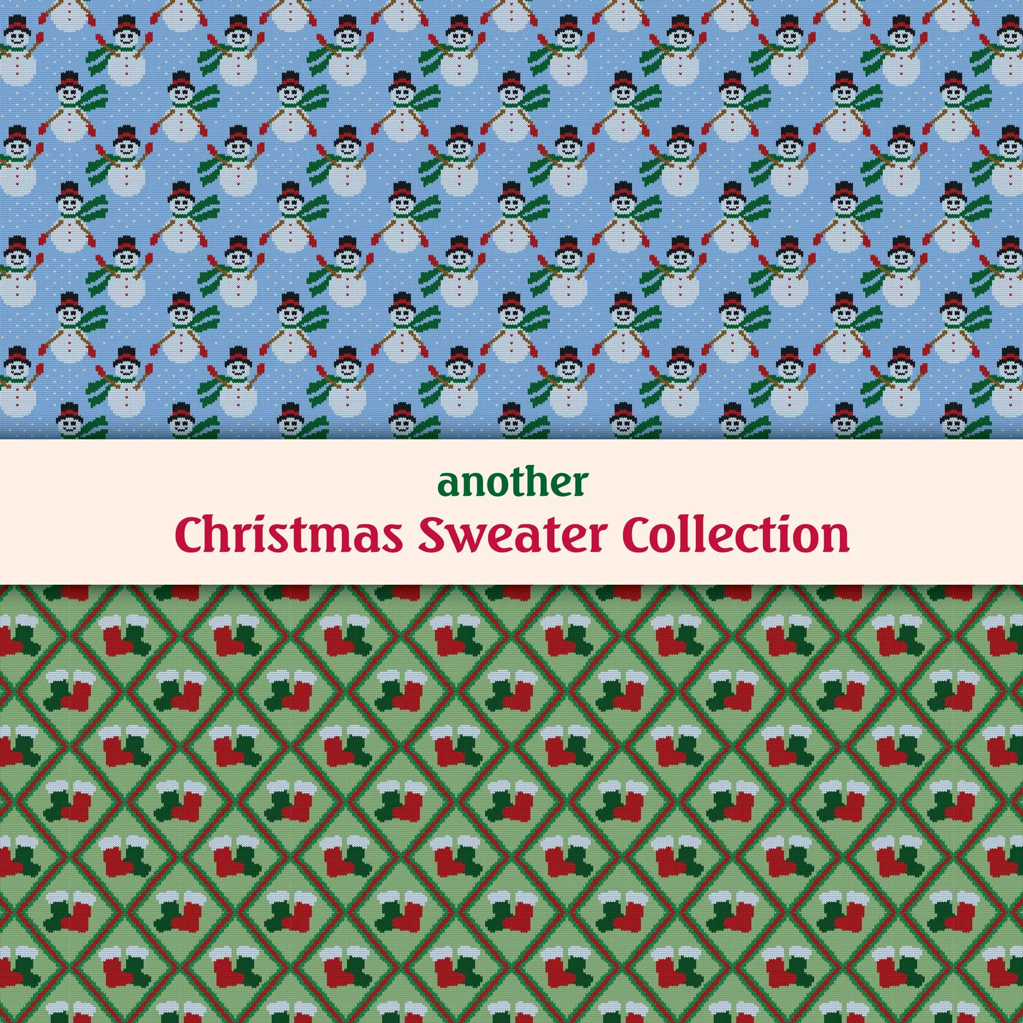 Christmas Sweater Digital Paper Ugly Seamless Sublimation Pattern PNG ...