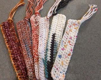 Crochet bookmarks multicolored