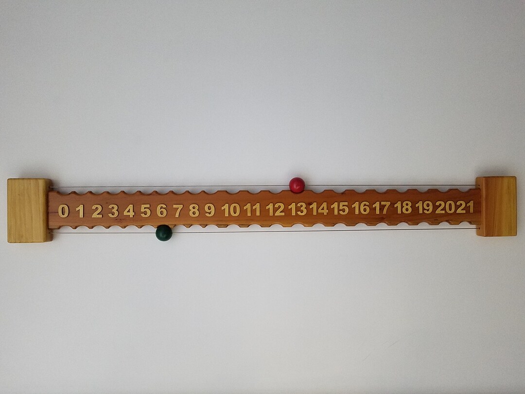 Bocce Ball Scoreboard Numbered 021 Horizontal All Things Etsy