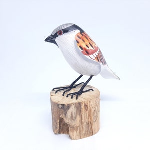 Sparrow Art | Sparrow Makes | Home and Living Decor | Wooden Birds | Small Birds | Bird Art | Art Deco |  Art and Collectibles | Wooden Art