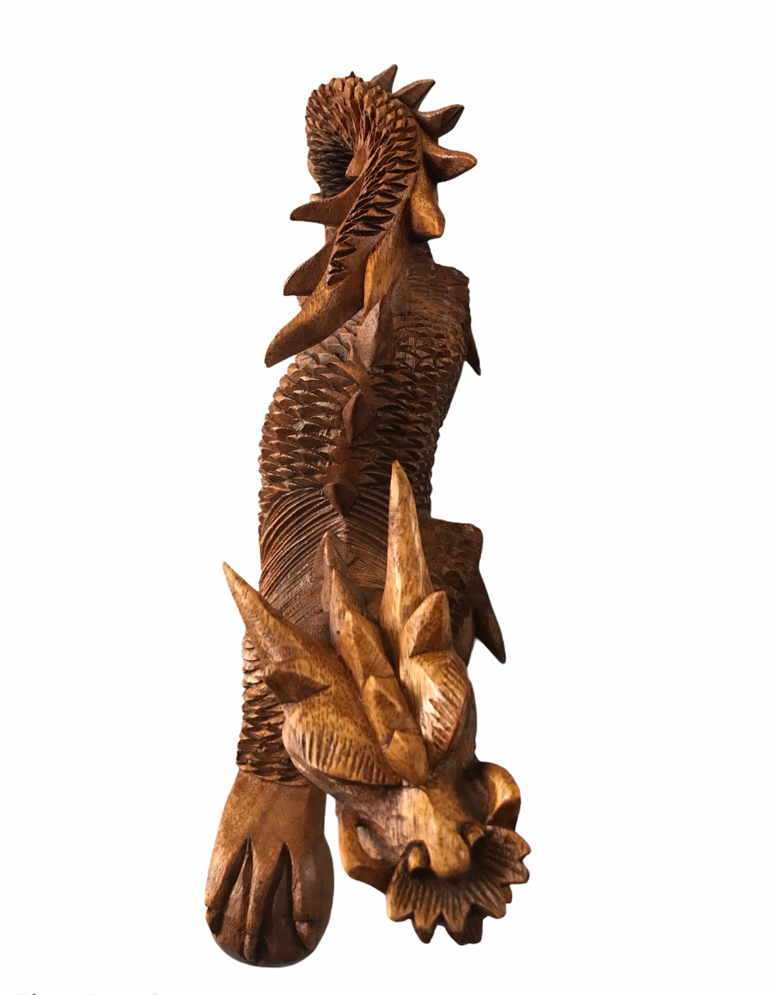 Puzzle Dragon En Bois Sculpté – Artisanat Vintage, Pièce Unique D'occasion