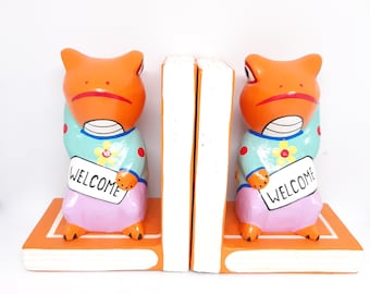 Wooden Bookends | Book Ends Kids | Cute Gifts | Christmas Gifts | Bookends Wooden | Trendy Art | Desk Accessories |  Reader Gift