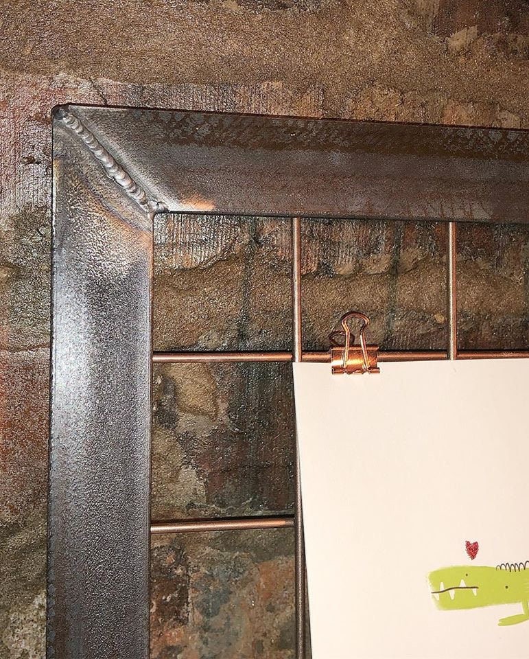 SALE Steel Wrought Iron Picture Frame Wall Hanging Etsy