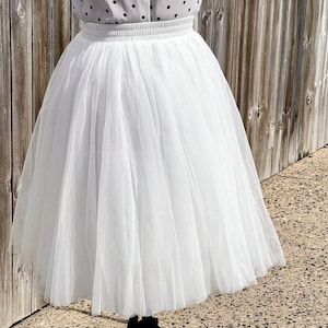 White Tulle Skirt,Wedding Skirt,Bridesmaid Short Tulle Skirt,Soft Tulle Skirt, Tulle Skirt,Custom Tuller Skirt,Wedding Dresses