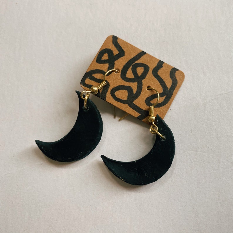 Half Moon Dangle Earrings
