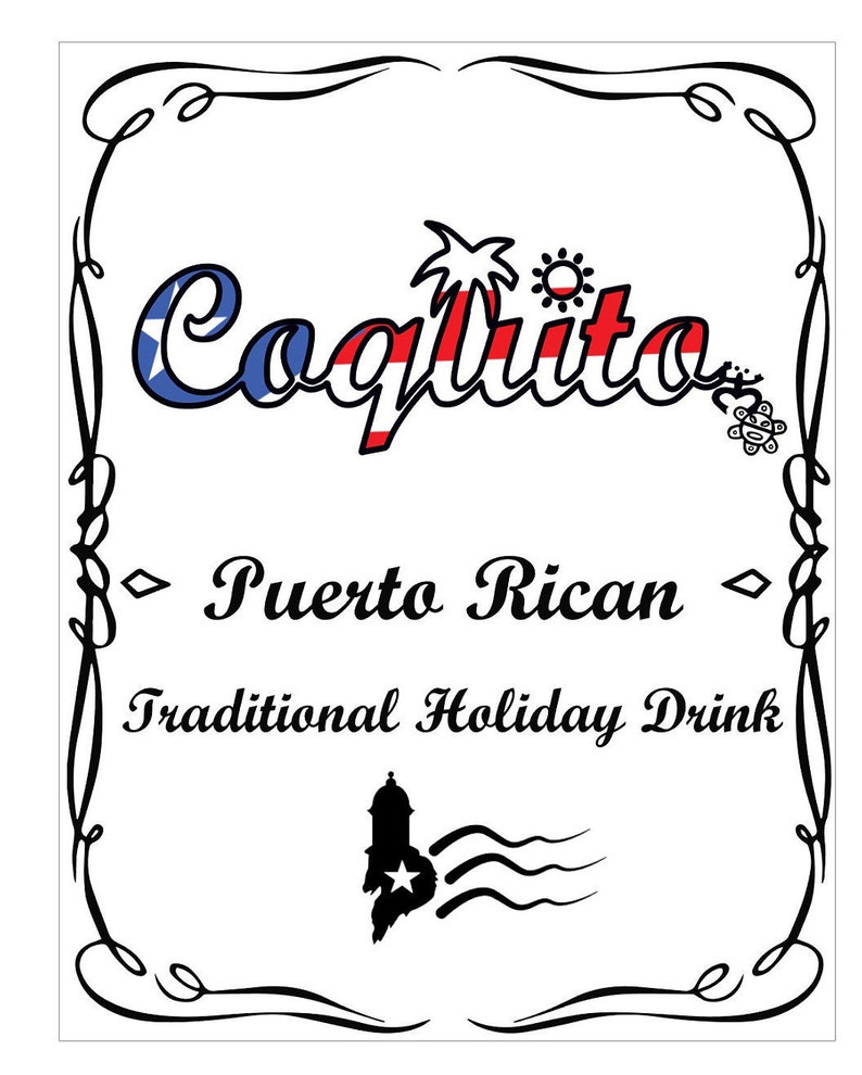 Free Printable Coquito Labels