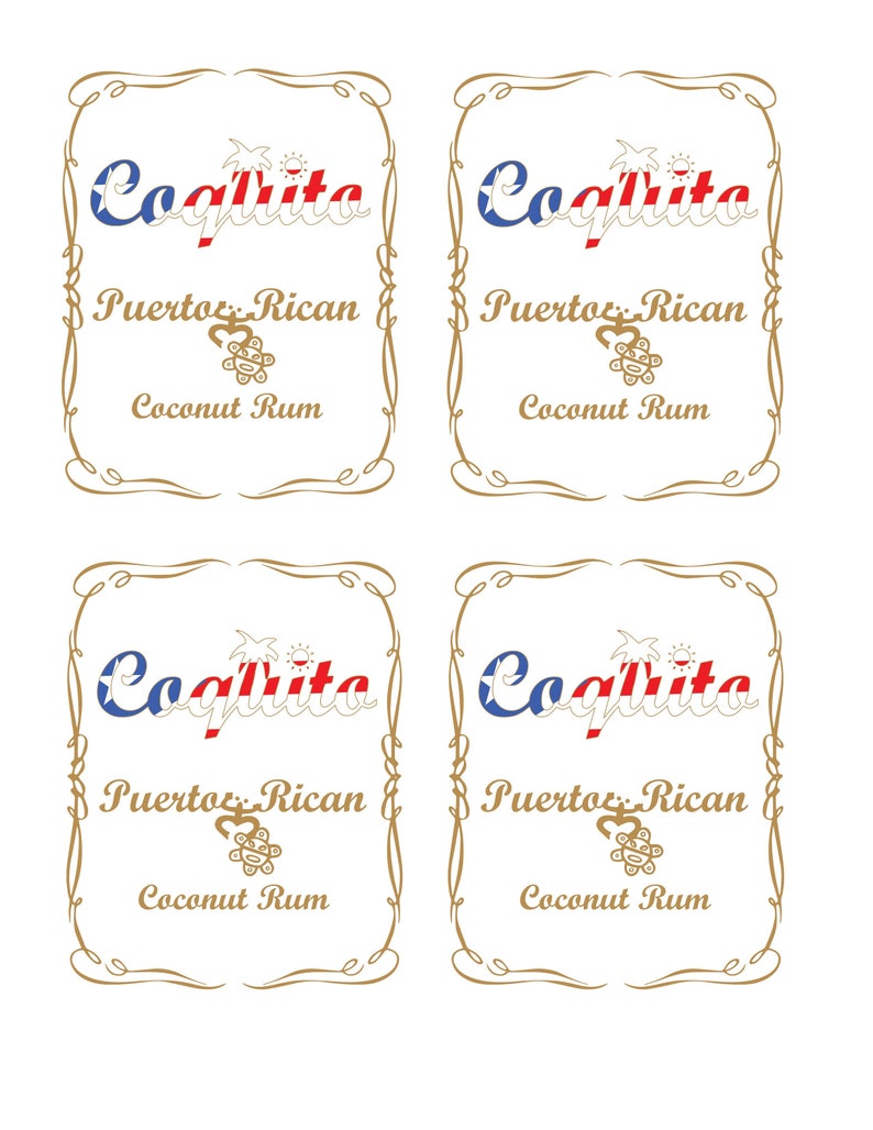 Printable Coquito Labels Printable World Holiday