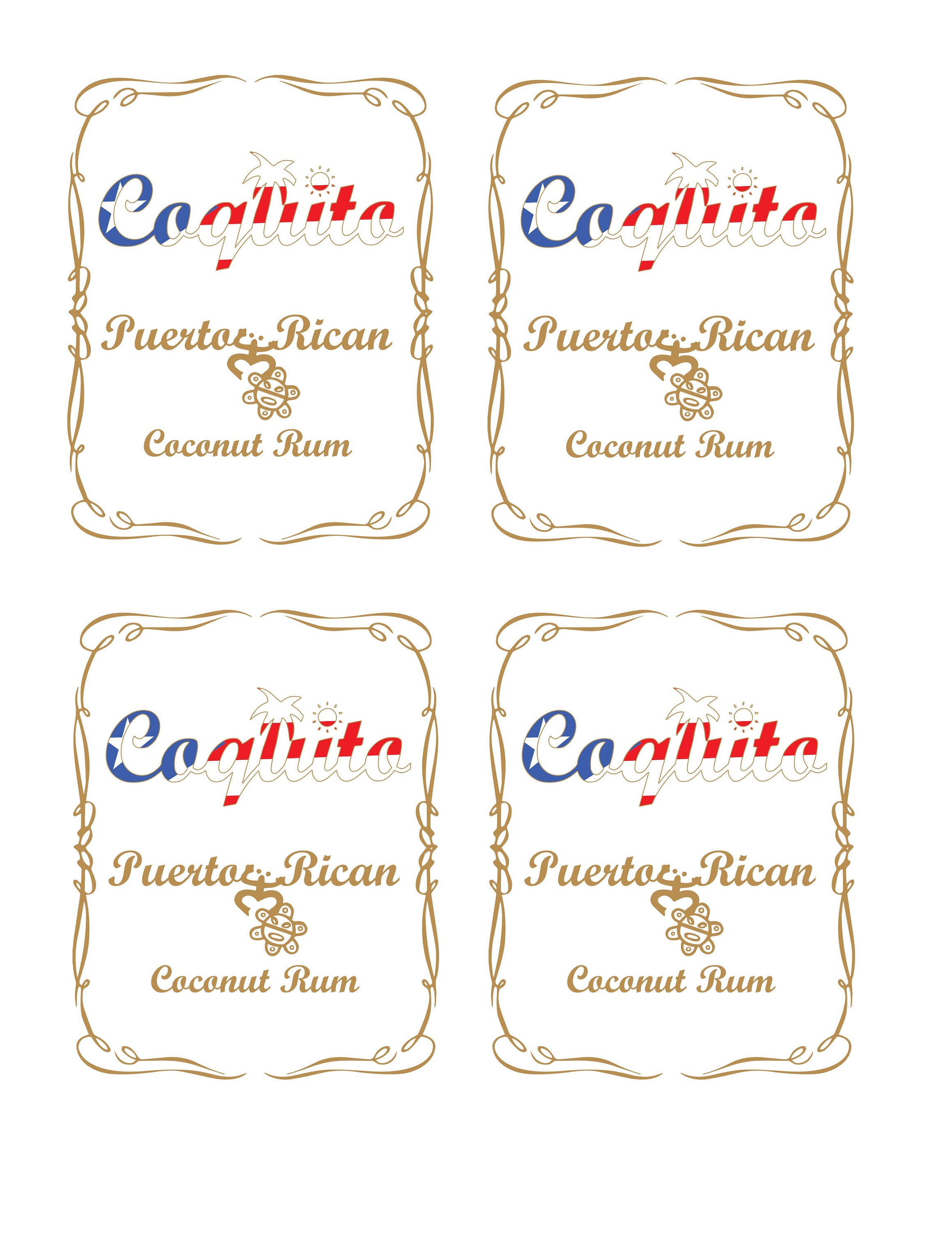 Free Printable Coquito Labels