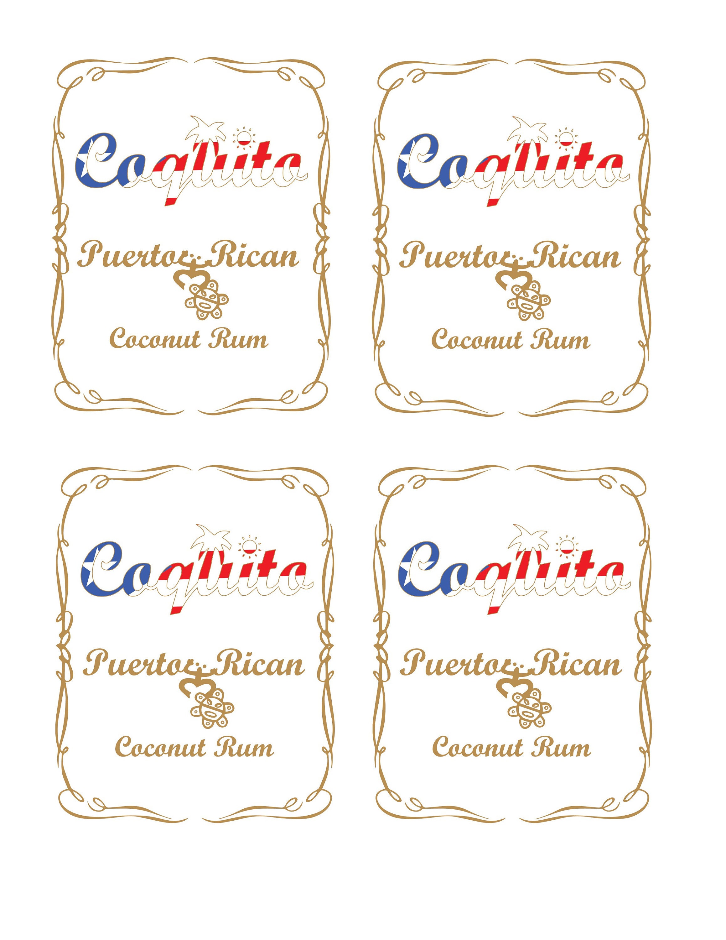 Free Printable Coquito Labels