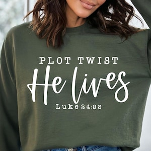 Plot Twist He Lives Svg, He Is Risen Svg, My Redeemer Lives Svg, Easter Svg, Easter Shirt Svg, Christian Svg, Faith Svg, Resurrection Svg