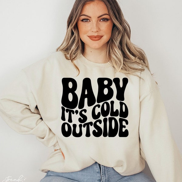 Baby It's Cold Outside SVG PNG, Christmas Svg, Cold Season Svg, Chirstmas Shirt Svg, Winter Svg, Winter Vibes Svg, Cuddle Weather Svg