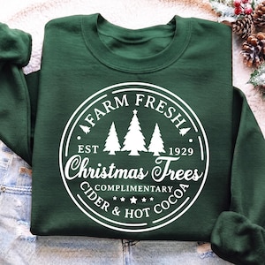 Farm Fresh Christmas Trees Svg, Retro Christmas Design, Christmas Tree Farm Svg, Farmhouse Holiday Svg, Vintage Christmas Shirt Svg