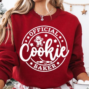 Official Cookie Baker Svg, Christmas Baking Crew Svg, Holiday Baking Svg, Kids Christmas Apron Svg, Festive Kitchen Svg, Cookie Squad Svg