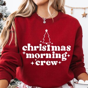 Christmas Morning Crew SVG, Christmas Morning Squad SVG, Famiglia di Natale abbinata SVG, Holiday Crew SVG, Maglietta festiva per la famiglia SVG