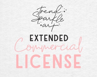 SVG Commercial License | Extended License SVG Unlimited Uses | For Entire Shop