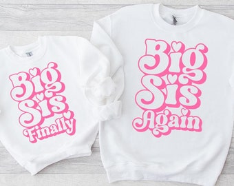Matching Sister SVG, Promoted to Big Sister Again Svg, Sister Svg, New Sibling Svg, New Baby Svg, Pregnancy Announcement Shirt Svg