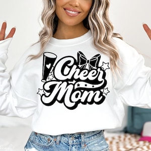 Cheer Mom Svg, Cheerleader Svg, Proud Cheer Mom Svg, Cheer Mama Svg, Cheer Squad Svg, Cheerleader Mom Shirt Svg, Team Spirit Svg