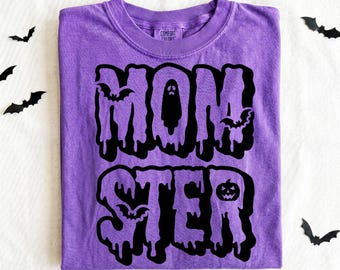Momster Svg, Halloween Svg, Halloween Shirt Svg, Halloween Mom Svg, Funny Halloween Svg, Spooky Mama Svg, Mom Halloween Shirt Svg