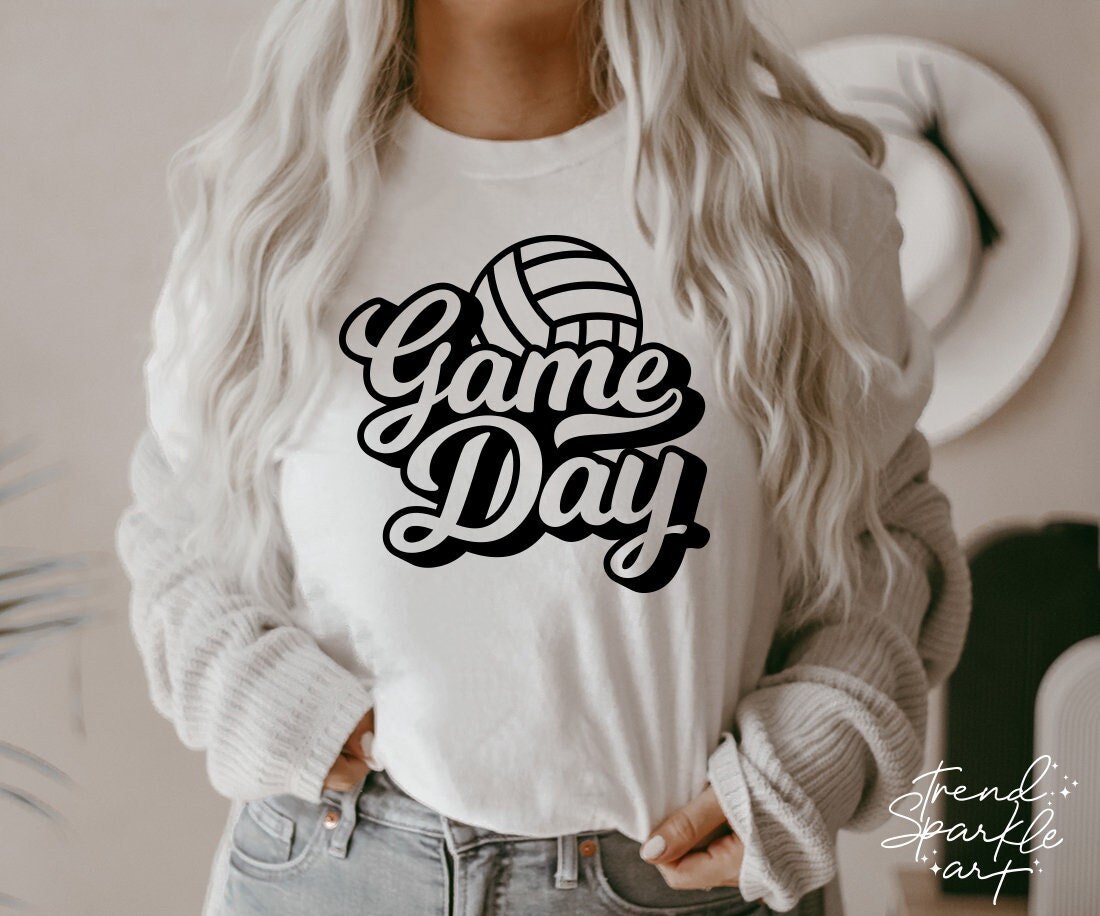 Game Day Volleyball Svgvolleyball Svgvolleyball Vibes Etsy