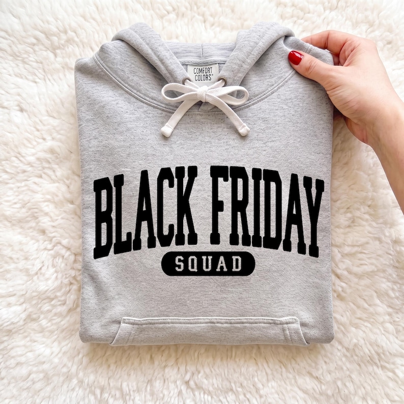 Black Friday Squad SVG, Black Friday Shopping Crew SVG, Lustiges Shopping-Shirt SVG, Black Friday Shirt Design SVG, Weihnachtseinkauf SVG Bild 1