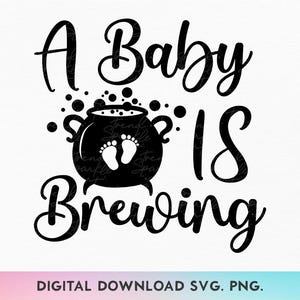 Um bebê está se formando SVG, Anúncio de gravidez de Halloween SVG, Anúncio de bebê de outono SVG, Revelação de gravidez de Halloween SVG, Revelação de bebê SVG