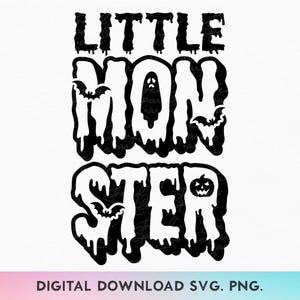 Little Monster Svg Kid Halloween Svg, Spooky Mini Svg, eerste Halloween Svg, Tiny Monster Svg, jongen Halloween Svg, meisje Halloween Svg