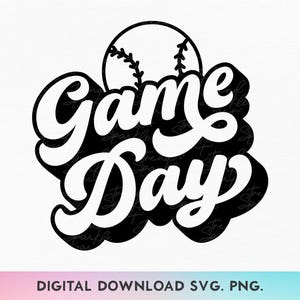 Game Day Baseball SVG, Retro Baseball Svg, Baseball Shirt Svg, Game Day Softbal Svg, Softbal Svg, Softbal Shirt Svg, Baseball Mom Svg