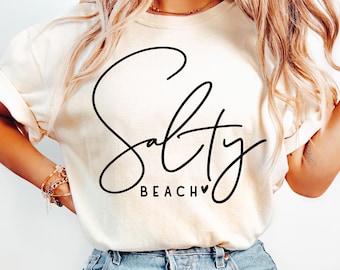 Plage salée SVG, SVG été, Summer Vibes SVG, Svg vie à la plage, Vacay Svg, plage Svg, vacances chemise Svg, Ocean Vibes Svg, Svg côtier