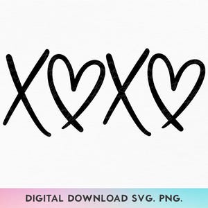 XOXO Valentinstag SVG, Xoxo SVG, Valentinstag SVG, Valentinstag Shirt, Valentinstag Shirt, Liebe SVG, Herz Xoxo SVG, Romantisches Design, Urlaub Shirt SVG