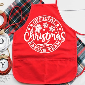 Official Christmas Baking Team Svg, Holiday Baking Crew Svg, Christmas Apron Design Svg, Pot Holder Svg, Festive Kitchen Decor Svg