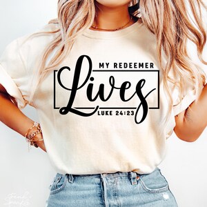 My Redeemer Lives Svg, He Is Risen Svg, Easter Svg, Easter Shirt Svg, Christian Svg, Happy Easter Svg, Resurrection Svg, Faith Svg