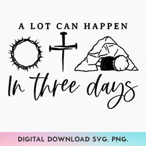 A viel kann passieren in drei Tagen nicht, Ostern nicht, Jesus nicht, Ostern Shirt nicht, Glaube nicht, Auferstehung nicht