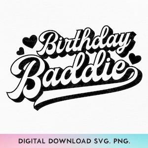 Compleanno Cattivo SVG, PNG, Compleanno Regina Svg, Compleanno Squadra Svg, Compleanno Ragazza Svg, Compleanno Maglietta Svg, È il mio compleanno Svg