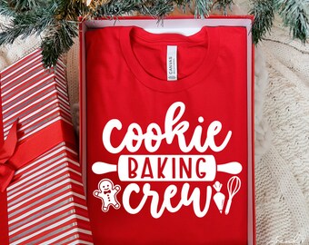 Cookie Baking Crew Svg, Christmas Baking Svg, Holiday Apron Svg, Baking Crew Shirt Svg, Cookie Baker Svg, Festive Kitchen Decor Svg