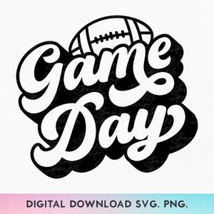 SVG de día de juego de fútbol, SVG de fútbol retro, SVG de día de juego de fútbol, SVG de camiseta de fútbol, SVG de camiseta de mamá de fútbol, SVG de ambiente de fútbol