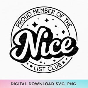 Membro orgoglioso del Club della Lista dei Buoni in formato SVG, Maglietta di Natale divertente in formato SVG, Allegria natalizia in formato SVG, Lista dei Buoni in formato SVG, Maglietta di Natale festiva in formato SVG