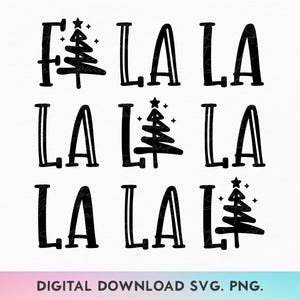 Fa La La svg, Weihnachtsstimmungs svg, Deck die Halls-Svg, Feiertags-Beifall-Svg, Weihnachts-Shirt-Design-Svg, Festliche Weihnachts-Svg