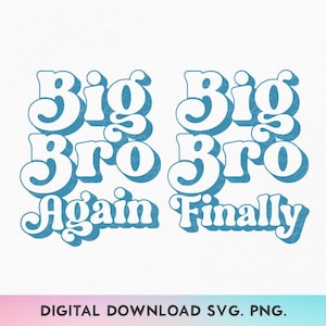Passender Bruder SVG, förderte wieder zu Big Brother svg, Bruder svg, neue Siblings-Svg, neues Baby-Svg, Schwangerschaftsankündigung-Shirt-Svg