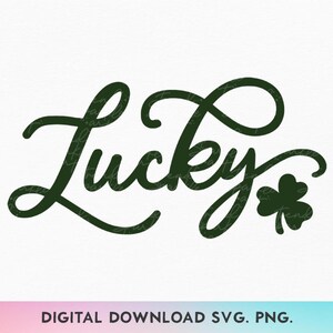 Svg de la suerte, Svg irlandés, Svg de camiseta de la suerte, Svg de trébol, Svg de San Patricio, Svg de "feliz y despreocupado", Svg de camiseta festiva, Svg de trébol de cuatro hojas