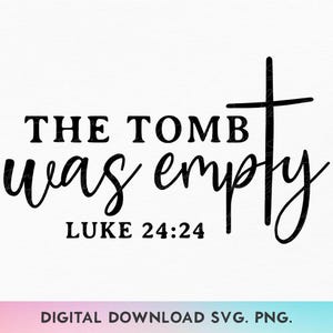 Het graf was leeg Svg, Jezus Svg, christelijk Pasen Svg, Luke 24:24 Svg, Spoiler Alert Svg, hij is verrezen Svg, opstanding Svg, geloof Svg